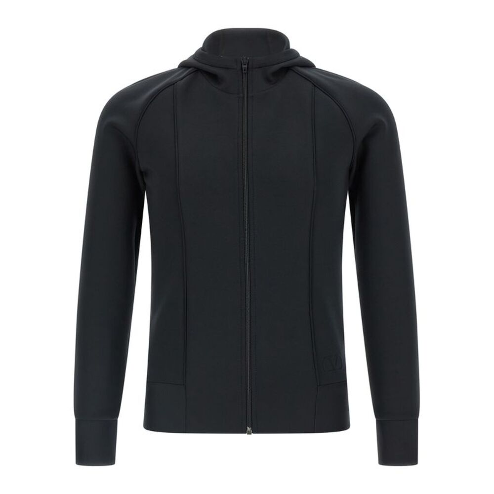 Valentino Garavani Black Polyester Men's Sweatshirt